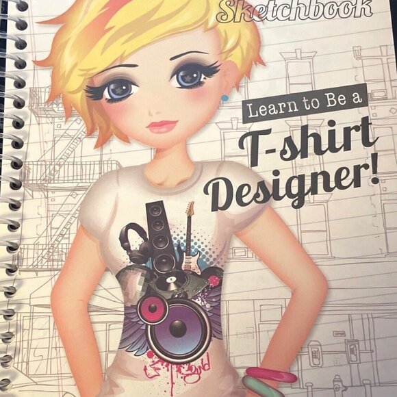 Girls Book Glamour Girl T-Shirt Designer Sketchbook Bendon For Ages 6+ - Picture 3 of 7
